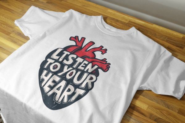Listen to Your Heart T-shirt – Image 3