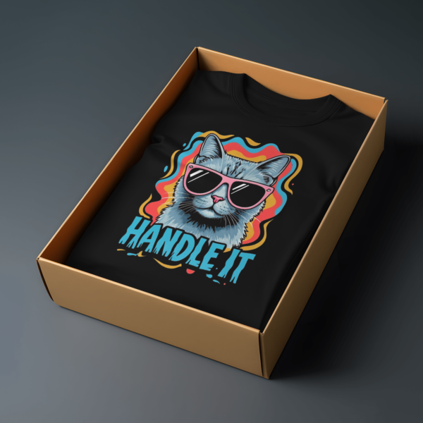 Handle It Cat T-shirt – Image 4
